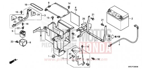 BATTERY (VT750C2/C2F/C2B) VT750C2BA de 2010